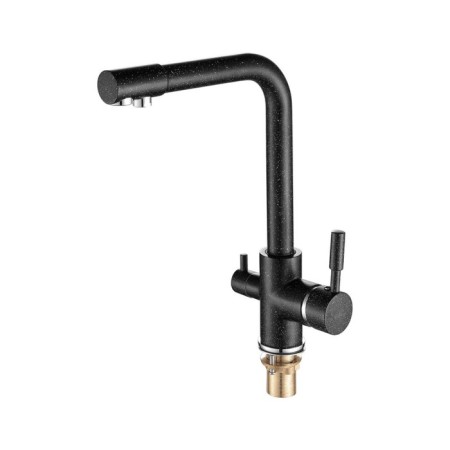 Fashun A4352-7 kitchen mixer, single-leaf, with output for drinking water, black