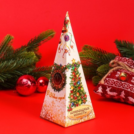 A set of chocolate sweets "Christmas tree", white 105 g