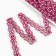 Braid, in a roll 10 m, the color of fuchsia with silver