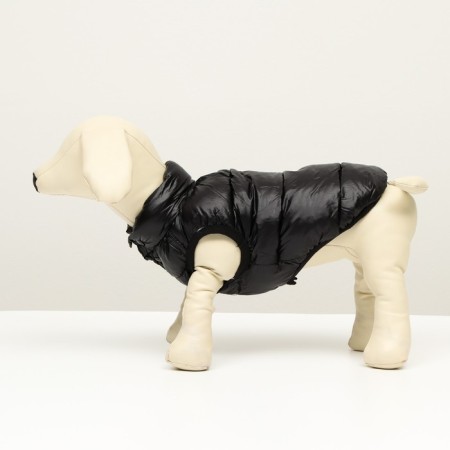 Dog jacket two -sided with print, size 8 (ds 23 cm, og 30, ok 22 cm), black-3