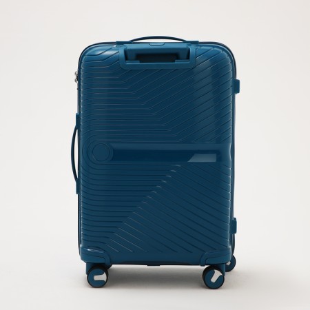 Middle suitcase 24 "on lightning, code lock, blue color-5