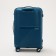 Middle suitcase 24 "on lightning, code lock, blue color