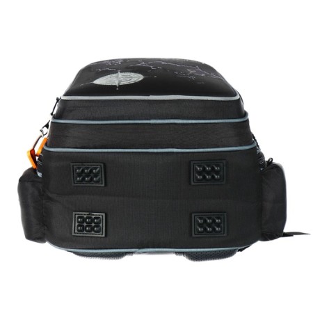 School backpack 40x33x15cm, ergonomic back, Across 410, black/orange-6