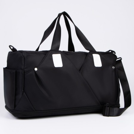 Sports bag with lightning with an increase, 4 outer pockets, black color-4