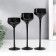 Glass "Glass" Crimean "Black set 3 pcs H- 20, 23, 26x12x12 cm