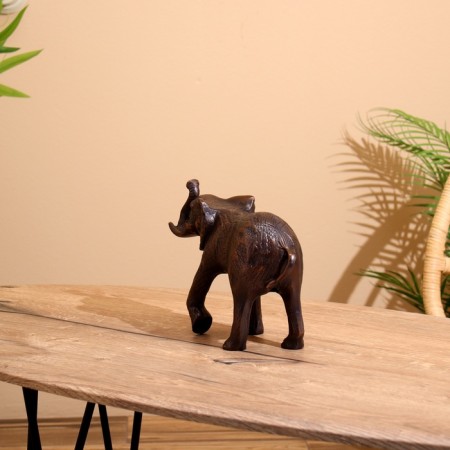 Souvenir "Elephant" aluminum 28x9x18 cm-3