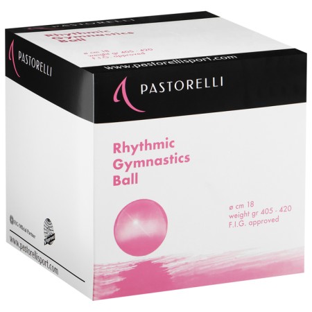 The ball for rhythmic gymnastics Pastorelli New Generation Fig, D = 18 cm, pink color-1