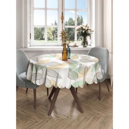 Tablecloth “Leaves of autumn”, round, Saten, d = 150 cm-2