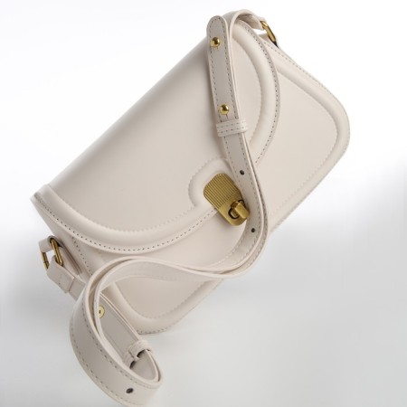 Women's bag Textura, messenger, medium size, dairy color-4