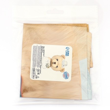 Foil balloon 32 "Bear in a dress", an animal figure-1