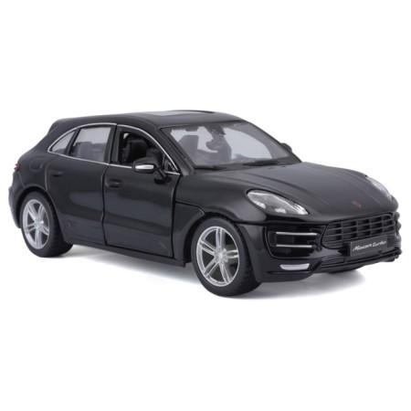 BBURAGO Porsche Macan, Die-Cast, 1:24, opening doors, black color-8
