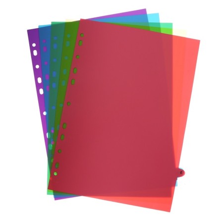 A4 sheets division (245 x 305 mm), color, alphabetical A-I, 20 sheets, "Devente. Pastel" polypropylene 140 microns, individual packaging-1