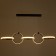 Judy chandelier LED 35W 3000-6000K Black 102xx120 cm