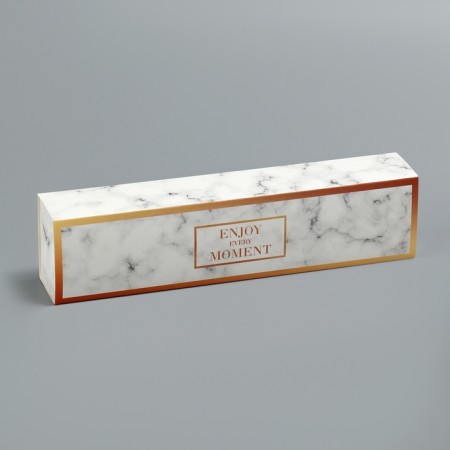 Box for sweets, confectionery packaging, 5 cells, “marble”, 5 x 21 x 3.3 cm-1