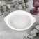 Porcelain baking form, 530 ml, d = 18 cm, white color