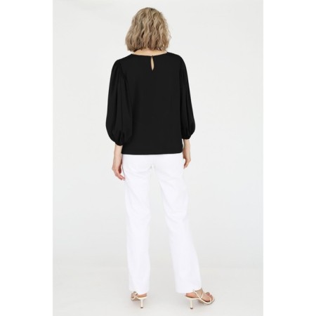 Blouse with lush sleeves, size 42-44-3
