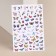Nail stickers "Delicate butterflies", multi -colored