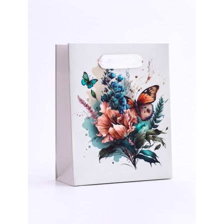 Gift Vertical Gift "Big butterflies", S 12 × 15 × 5.5 cm-1