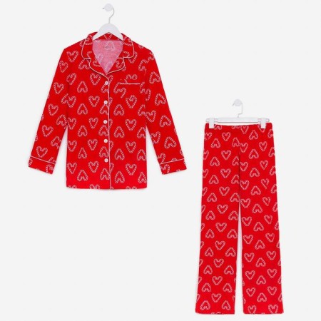 Пижама женская (рубашка и брюки) KAFTAN "Love" р.52-54-6