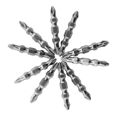 The set is bite two -ste. GROSS 11209, PH2-PH2 x 45 mm, steel S2, 10 pcs.-1
