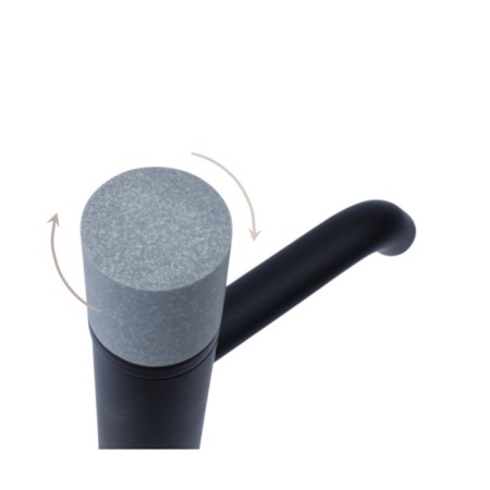 Bronze de Luxe Focus 24615BG sink mixer, pour 167 mm, brass, black/gray-2
