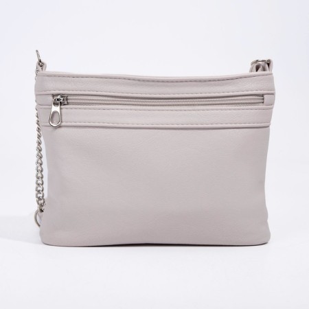 Cross-Bodi Bag on a zipper, beige color