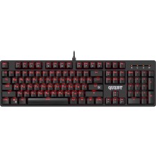 The keyboard Defender Quest GK-596, game, wired, fur, backlight, 104 keys, USB, black