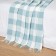 Picnic blades 140x200cm, white/mint, cotton 20%, pan 40%, polyester 40%