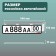 Frame for the car number Delta PRO, plastic, white
