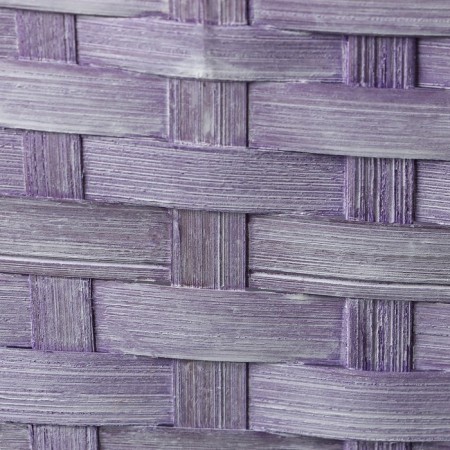 Wicker basket, 21.6 x 21.6 x 10/38 cm, purple, bamboo-4