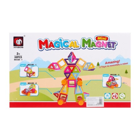 Magnetic designer "Mini-magic magnet of cat", 38 parts-6