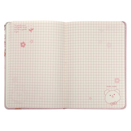 Gift notebook, A6+, 132 sheets, color block, with a stream on a magnet, PVC cover, "Anime", mix-6