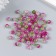 Beads for creativity plastic "Soap bubble transparent fuchsia" set of 20 g 0.8x0.8x0.8 cm