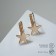 Earrings Metal "minimal" star, color gold