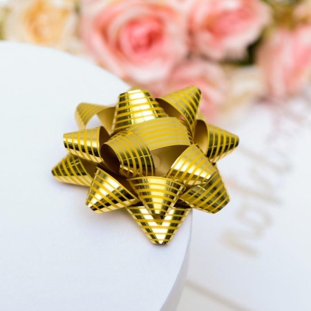 Bant star No. 7.5, metallic with a pattern, mix-4