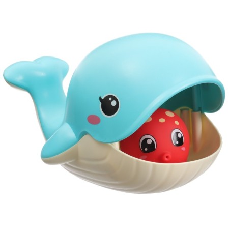 A set of bath toys "Catch the fish", bucket, spray, 4 pcs, crumb I-8