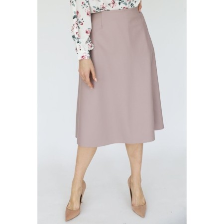 Midi skirt of artificial leather, size 42-1