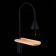 Sconces st. SL1802.401.01. Amiro. 1x60 watts, E27, 18x80 cm, black color
