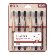 A set of 6 toothbrushes, 10,000 bristles, mod, soft stiffness