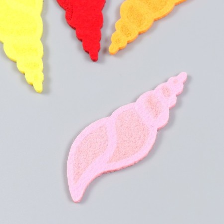 Decor for the creativity of the felt "shell" set of 5 pcs 3x8.5 cm-1