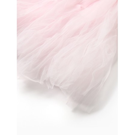 Dress Children's elegant kaftan growth 120, dusty pink-16