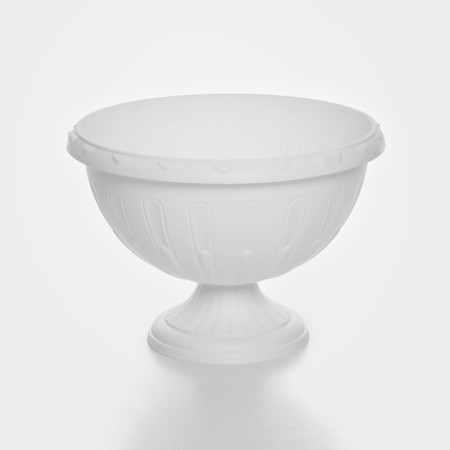 Street Kashpo on the leg "Julia", 8 l, white color-1