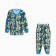 Pajamas for a boy, color triangles/astronauts, height 110 cm