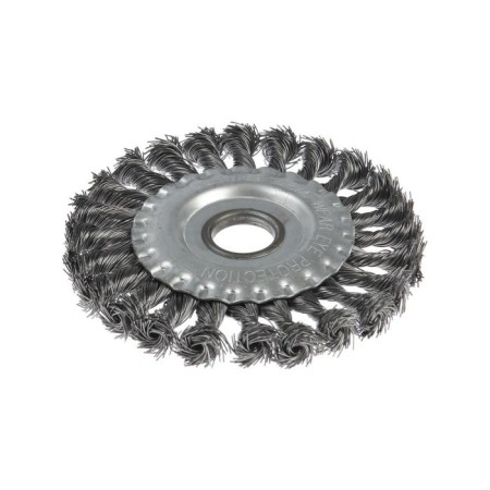 Metal brush for ushm scrap, twisted wire, flat, landing 22 mm, 125 mm