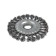 Metal brush for ushm scrap, twisted wire, flat, landing 22 mm, 125 mm