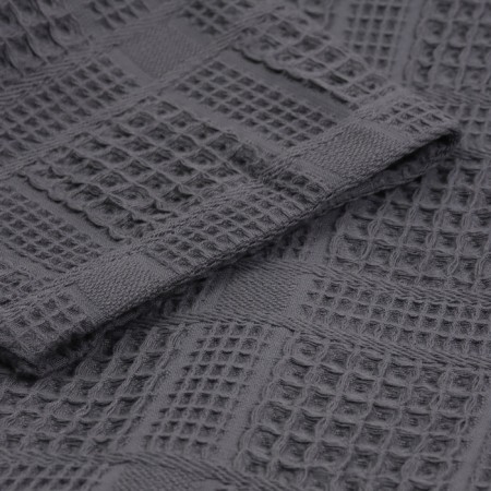 Wafel dressing gown Male SL Home: Chess "Grig Sandre", size M, 100% cotton, 340 g/m2-10