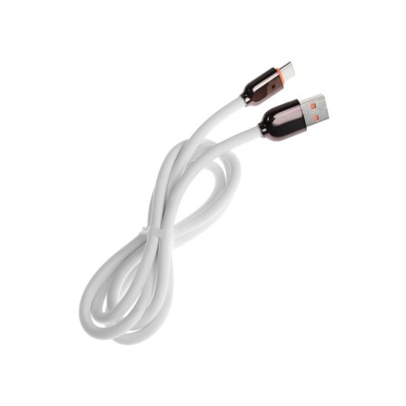 Type -C cable - USB, 6 A, PVC braid, 1 meter, white-2