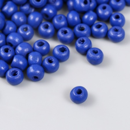 Beads for creativity tree "Blue Pavlin" D-0.8 cm, set of 20 g