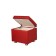 Puff with Vega lid, 430x480x430, red