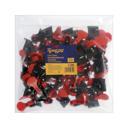Tundra tile alignment system, reusable, 1.5 mm, 50 pieces-4